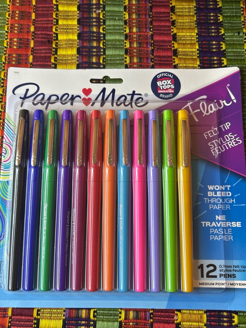Brand New -Paper Mate Flair Felt Tip Pens, Medium Point (0.7mm) 12 CT